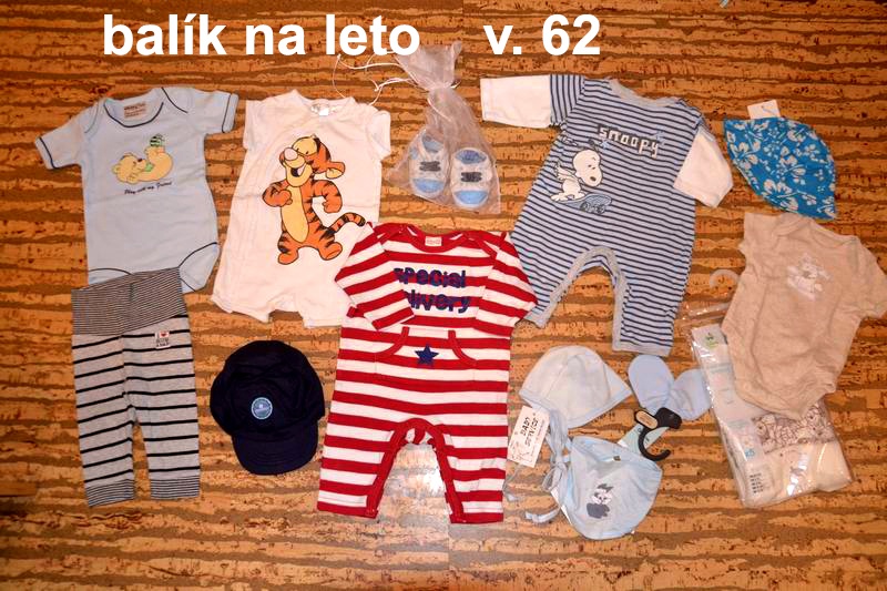 Balík letných vecí v. 62 pre chlapca 14ks za 28eur