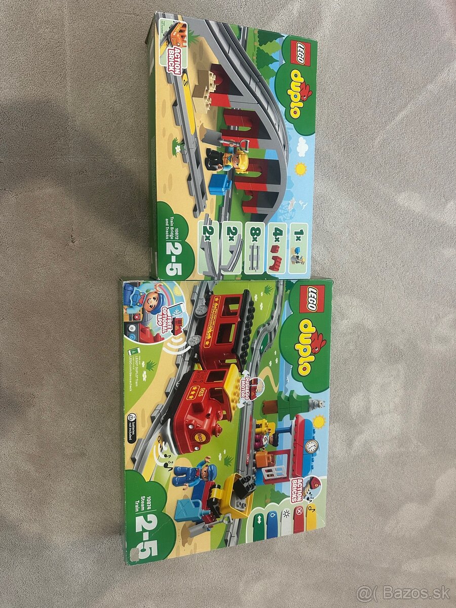 Lego duplo elektrický vláčik plus most
