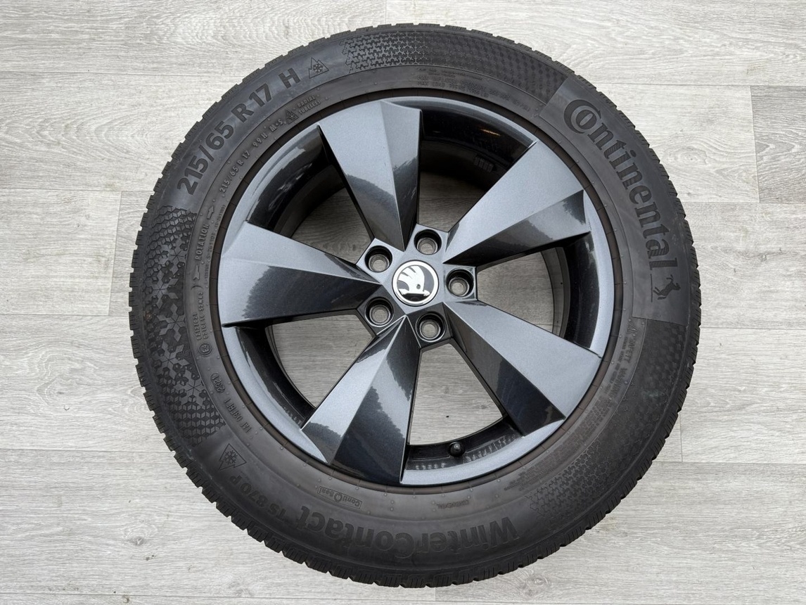 R17 ORIG.ZIMNÍ ALU KOLA ŠKODA KODIAQ 215/65/17