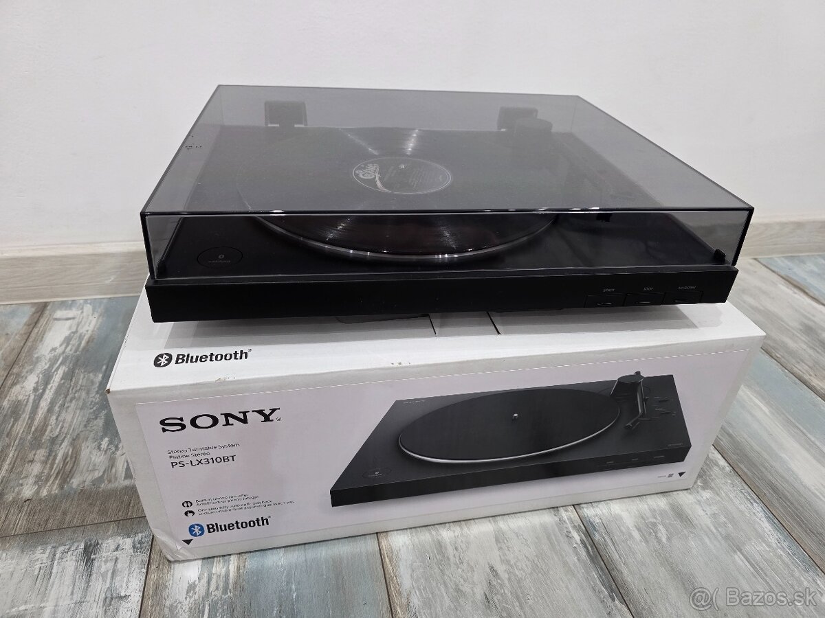 Bluetooth Gramofón Sony PSLX310BT záruka do  2027.04.26