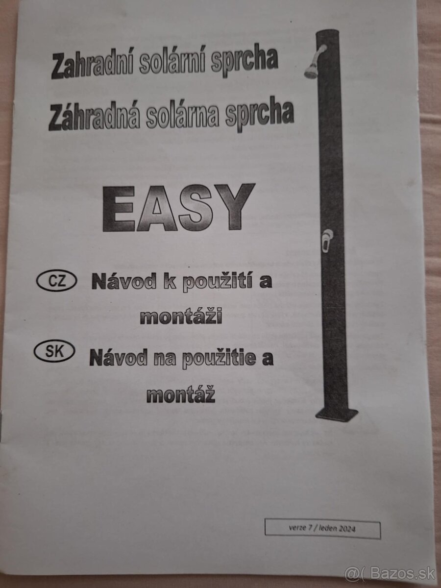 Solárna sprcha
