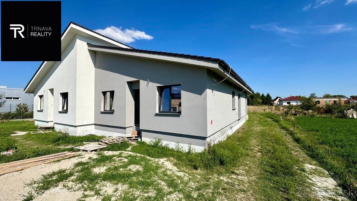 MOŽNOSŤ VIDIEŤ - Novostavba 4-izbového RD obec Červeník, ok