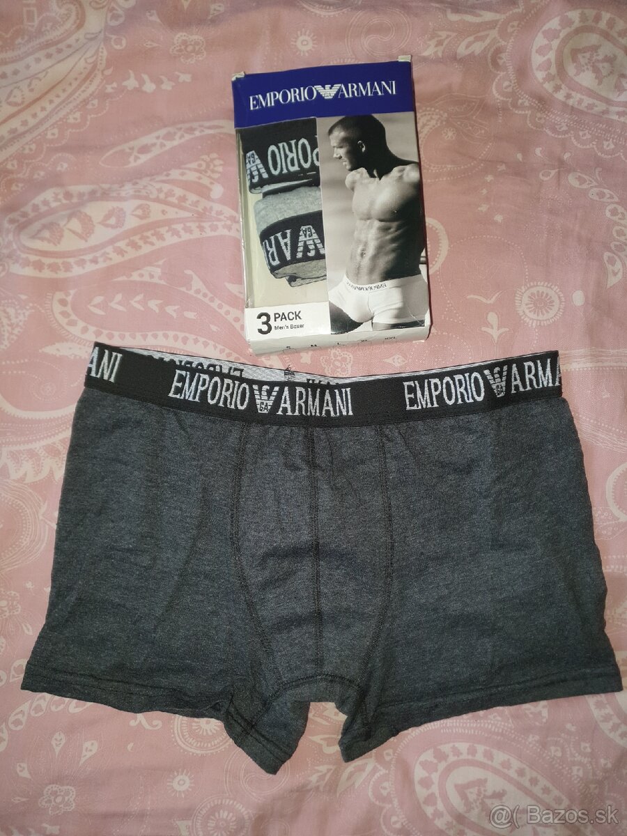 Boxerky zn. EmporioArmani vel. M - 3ks