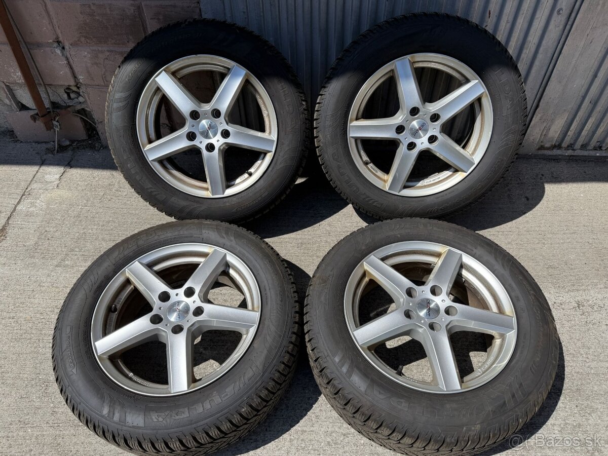 16" Elektrony 5x112 so zimnymi pneumatikami 215/60 R16