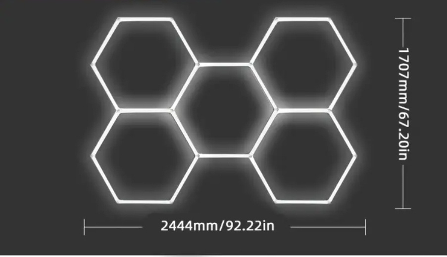 Hexagon stropné svietidlo