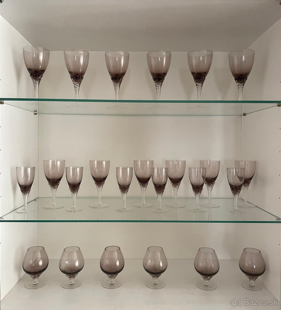 Sada sklenených pohárov Alexandrit