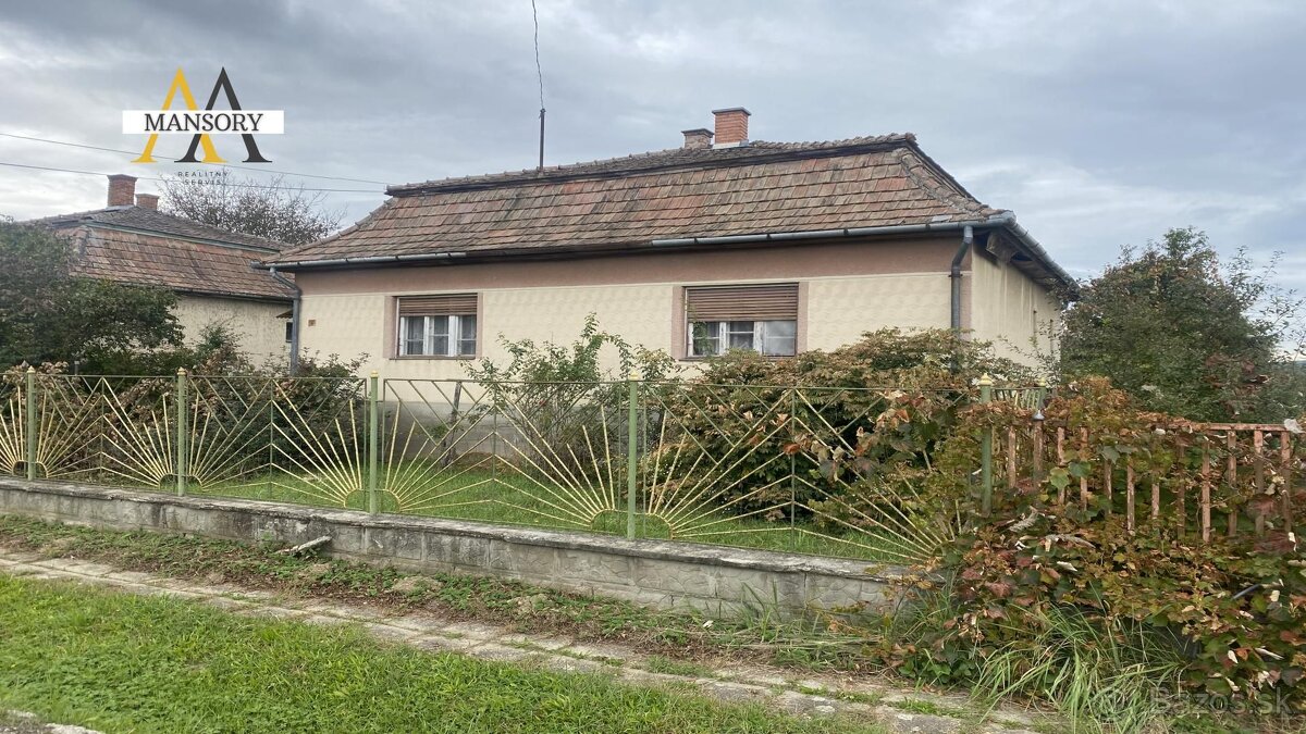 Na predaj trojizbový rodinný dom za 38 000 eur na pozemku 10