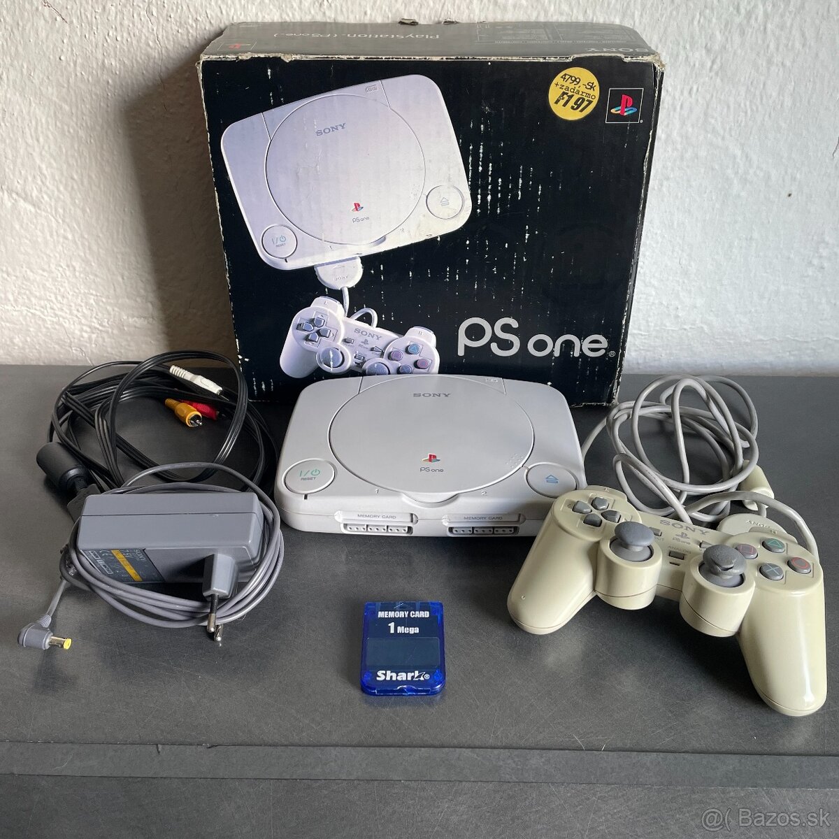 PlayStation 1 Slim – originál konzola s pôvodnou krabicou
