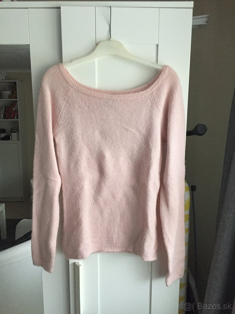 Dámsky ružový sveter