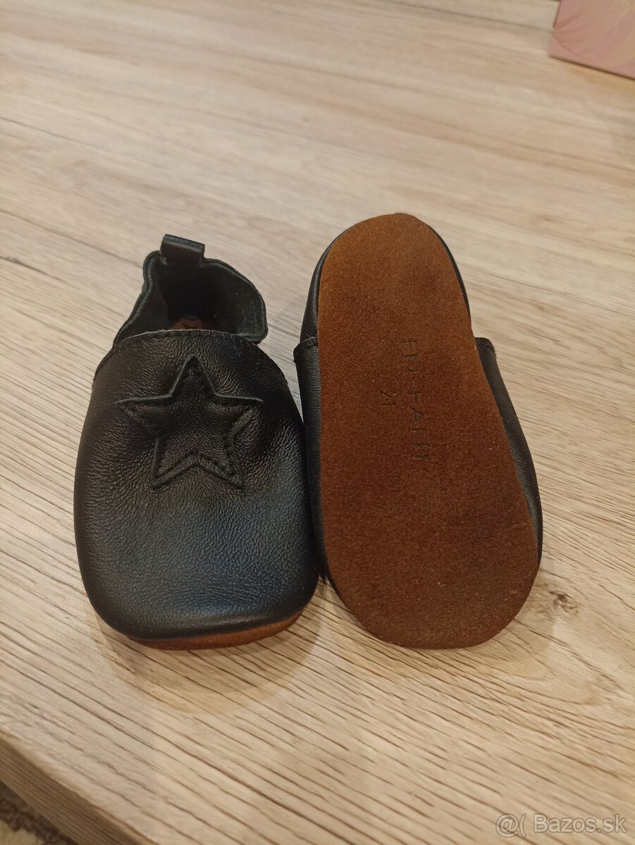 Enfant kožené capačky, veľkosť 21