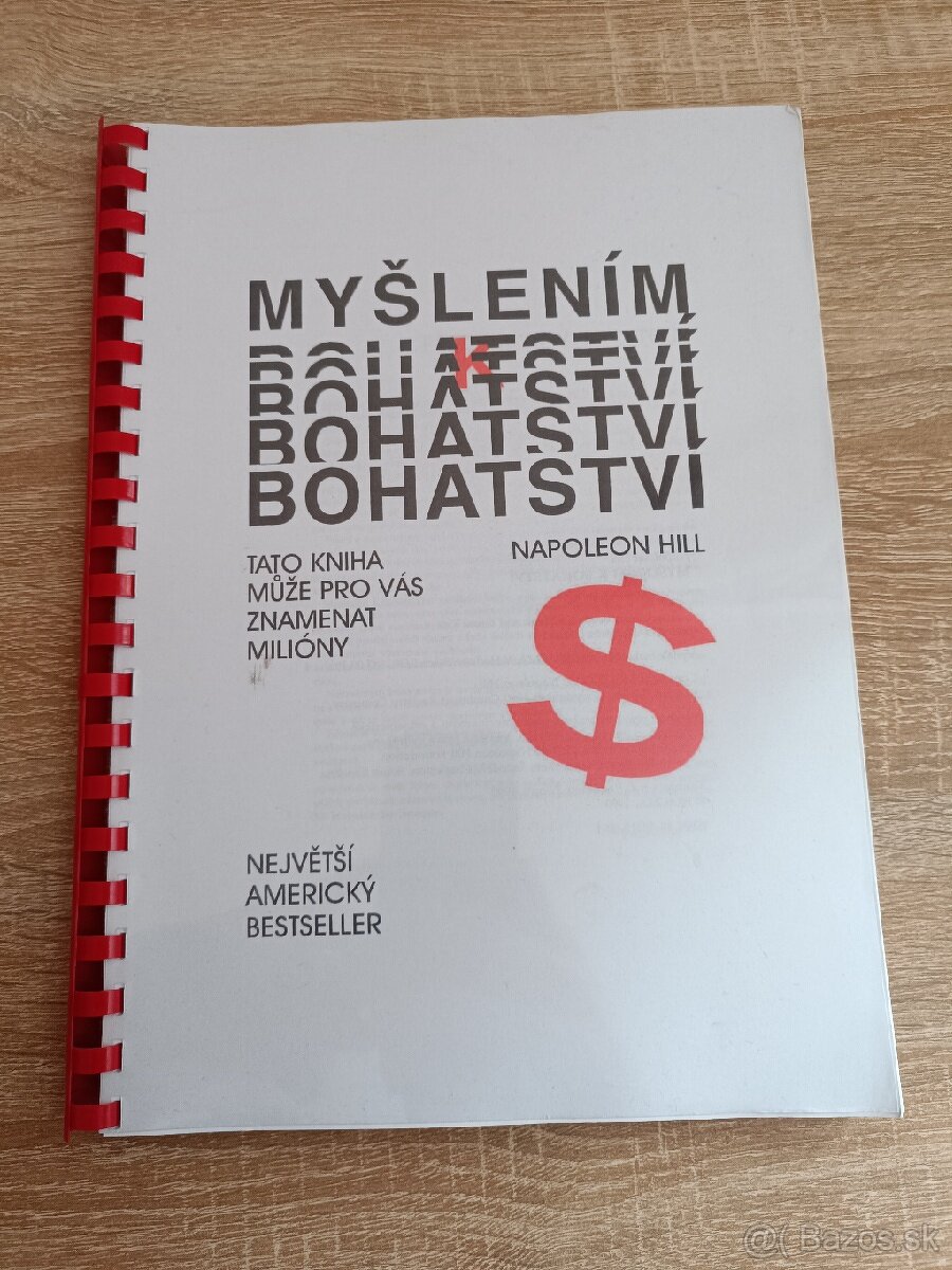 Predám vytlačenú e-knihu Myslenim k bohatstvi