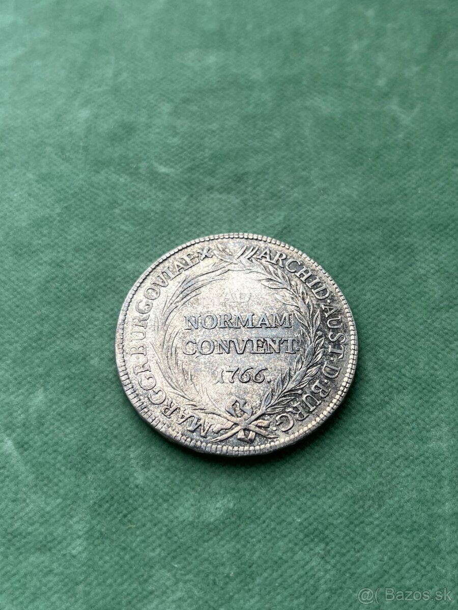 Konvencny toliar Maria Terezia 1766 Gunzburg