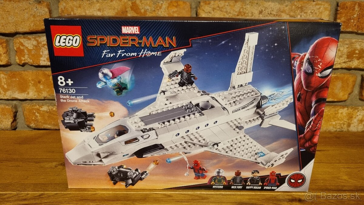LEGO Super Heroes 76130 Stíhačka Tonyho Starka a útok dronov