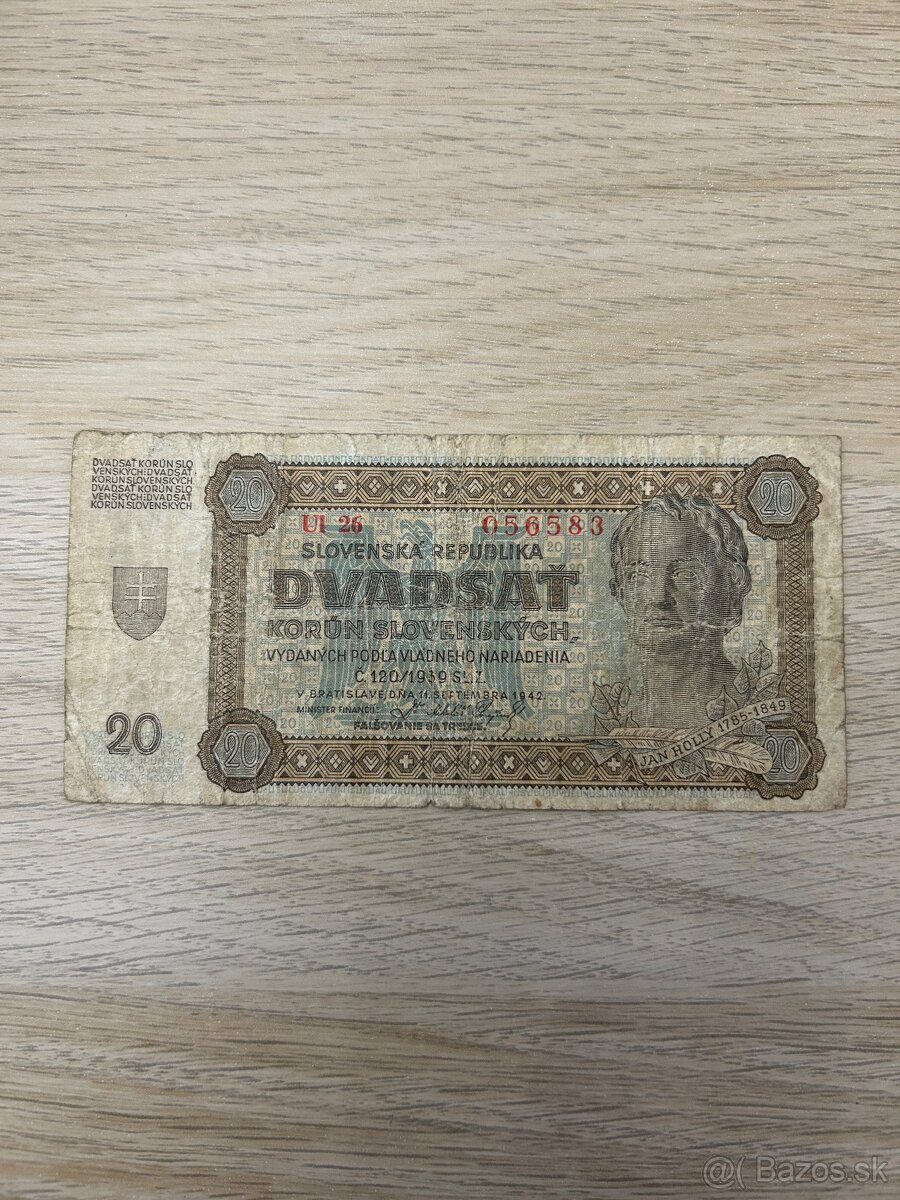20 Korún Slovenských