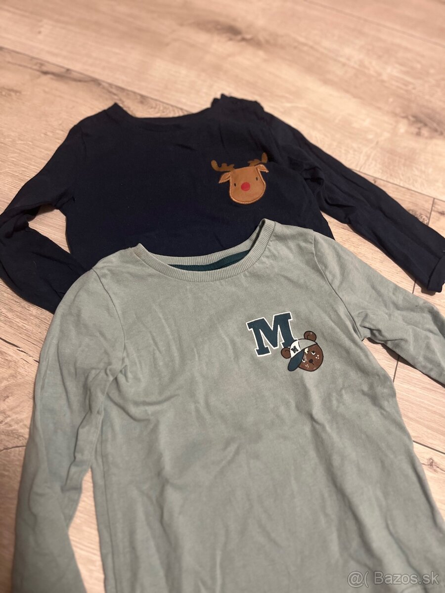 Detské tričká s dlhým rukávom, veľkosť 92 a 86, super stab