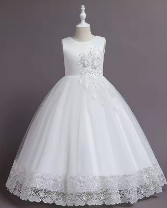 Šaty s kvetom prijímanie svadba oslava rôzne veľkosti