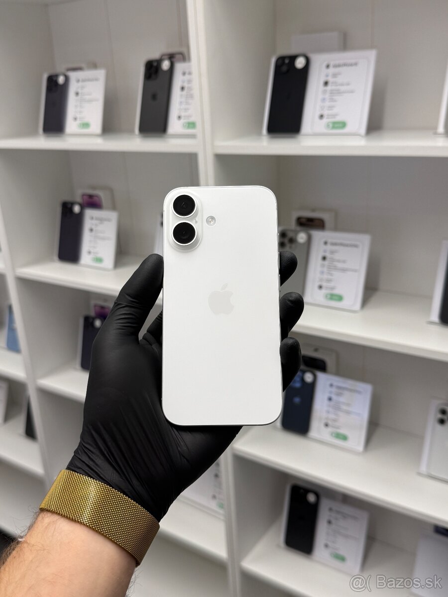 ZÁRUKA 2 ROKY /  Apple iPhone 16 128GB White, 100% ZDRAVIE