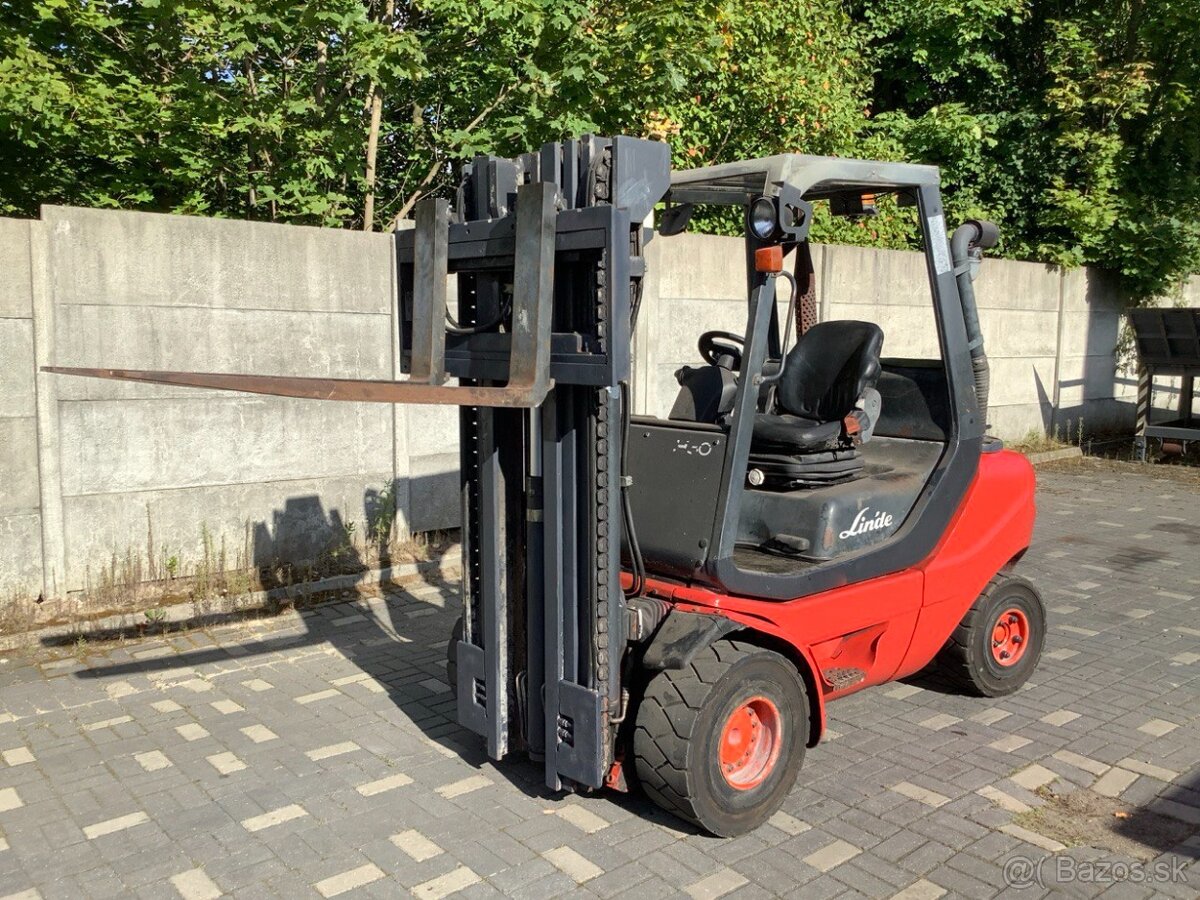Linde H30T-5 – LPG 3t, Triplex 4.3 m, side-shift
