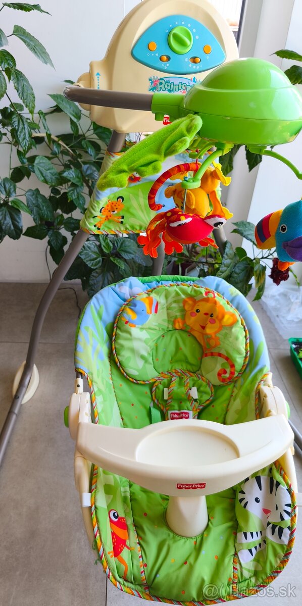 Hojdačka s kolotočom pre babätko