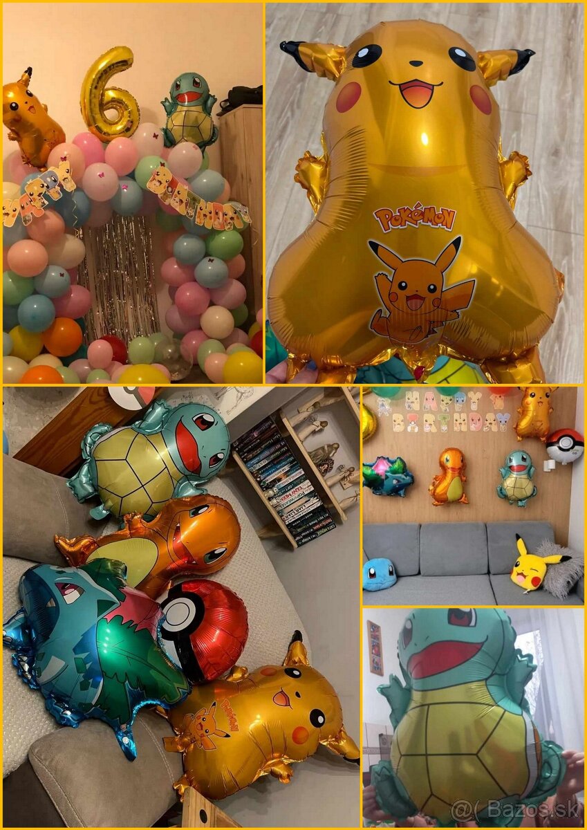 Nové veľké balóny Pokémon - AŽ 16kusov