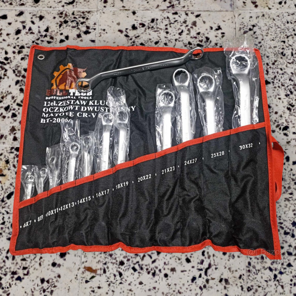 12 kusová sada očkových kľúčov. 6-32mm