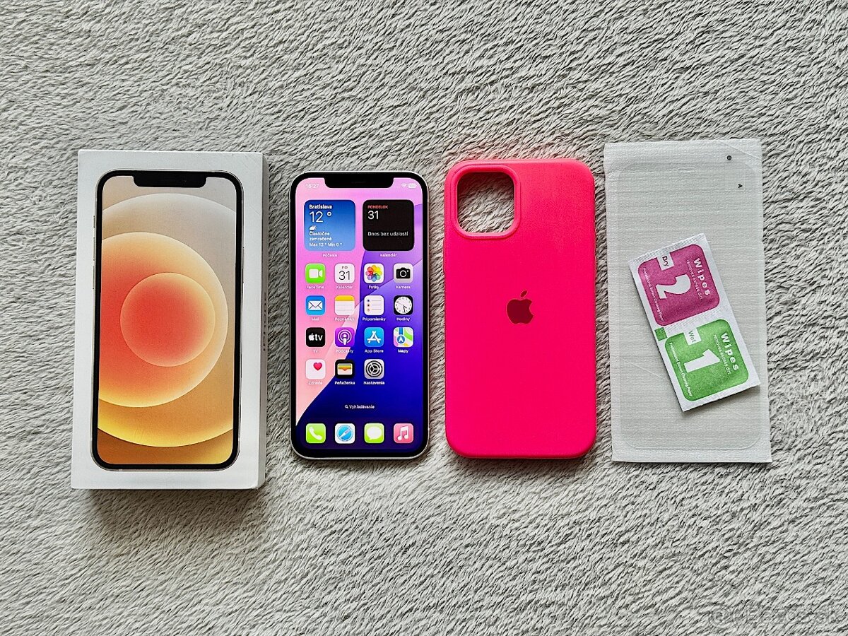 iPhone 12 64GB White, NOVÁ BATERKA