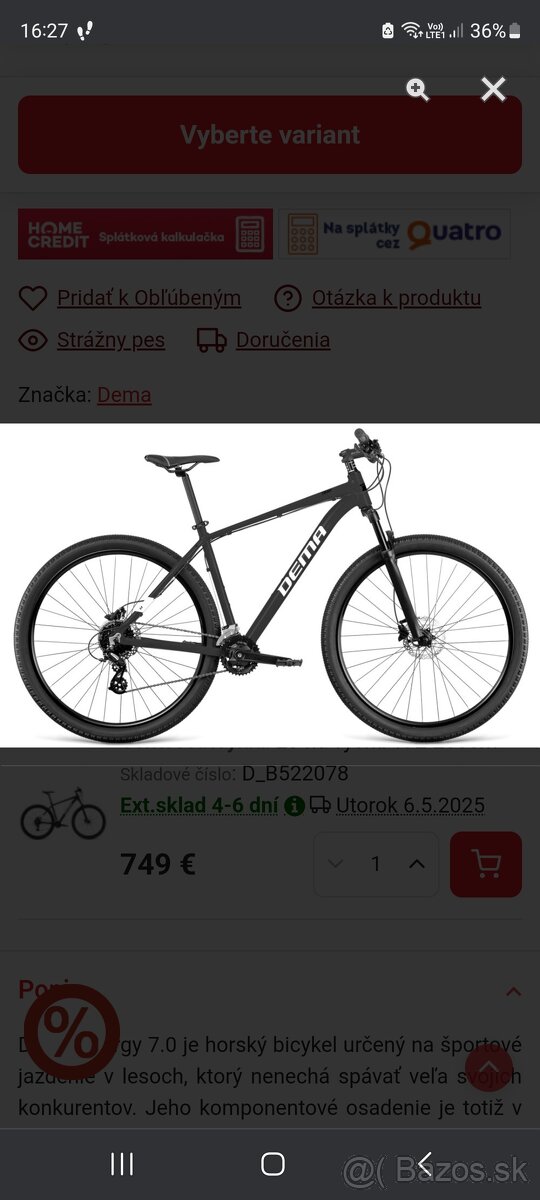 Bicykel Dema