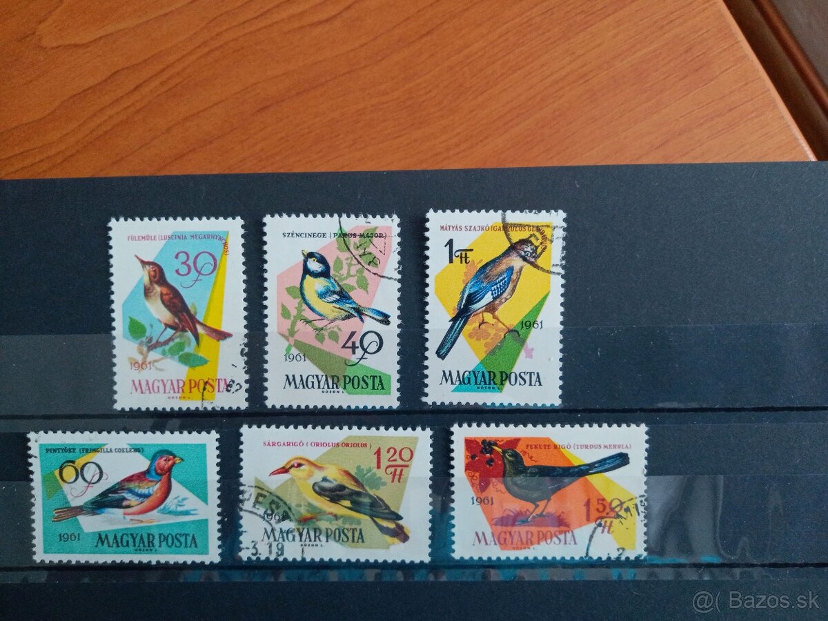 Poštové známky č.906 - Maďarsko - vtáci