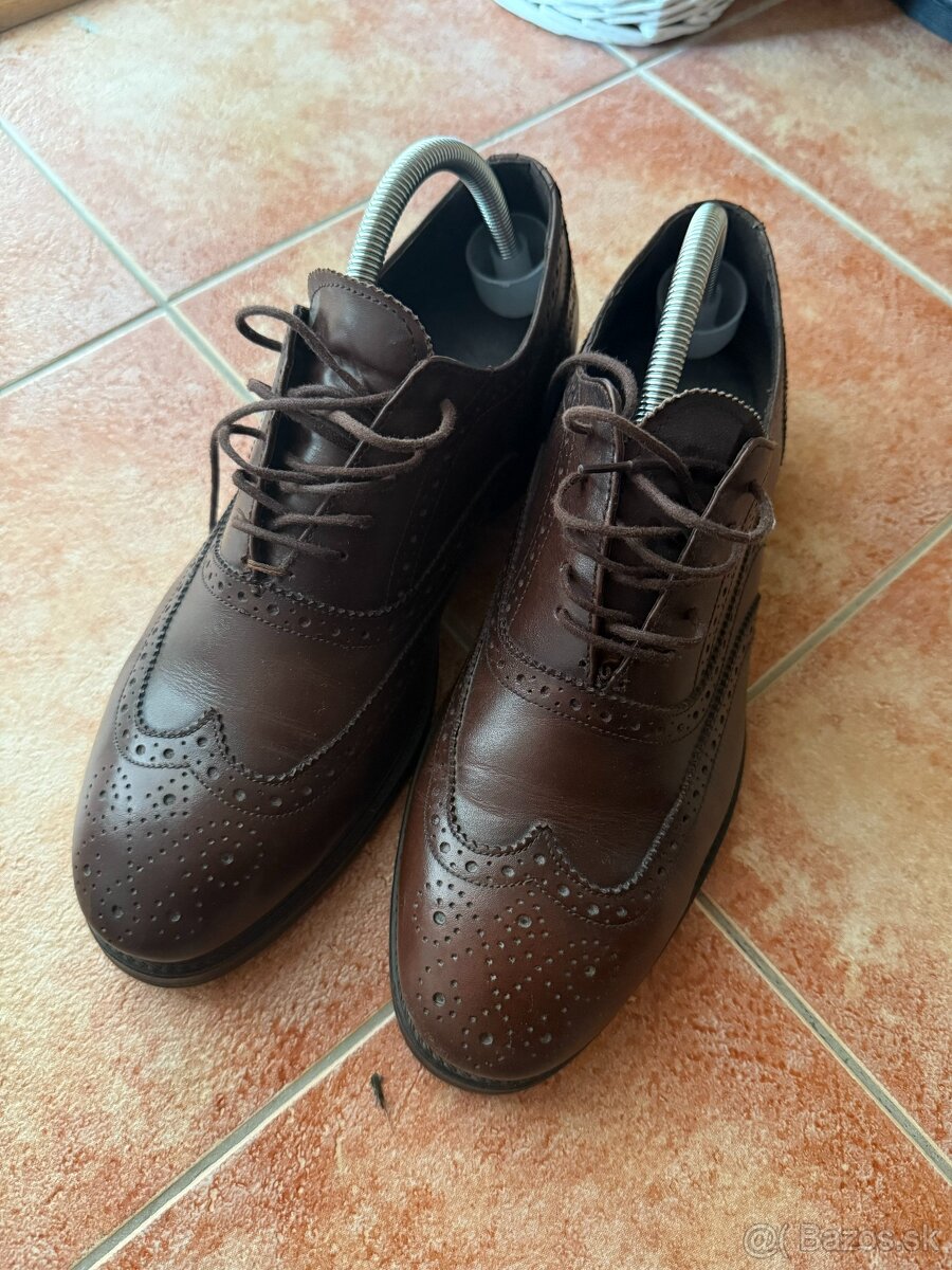 Predám pánske kožené topánky oxford ZARA MAN