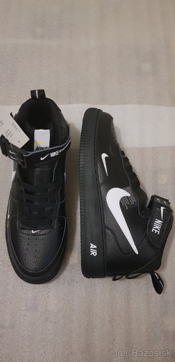 NIKE AIR FORCE 1 MID 07 BLACK.