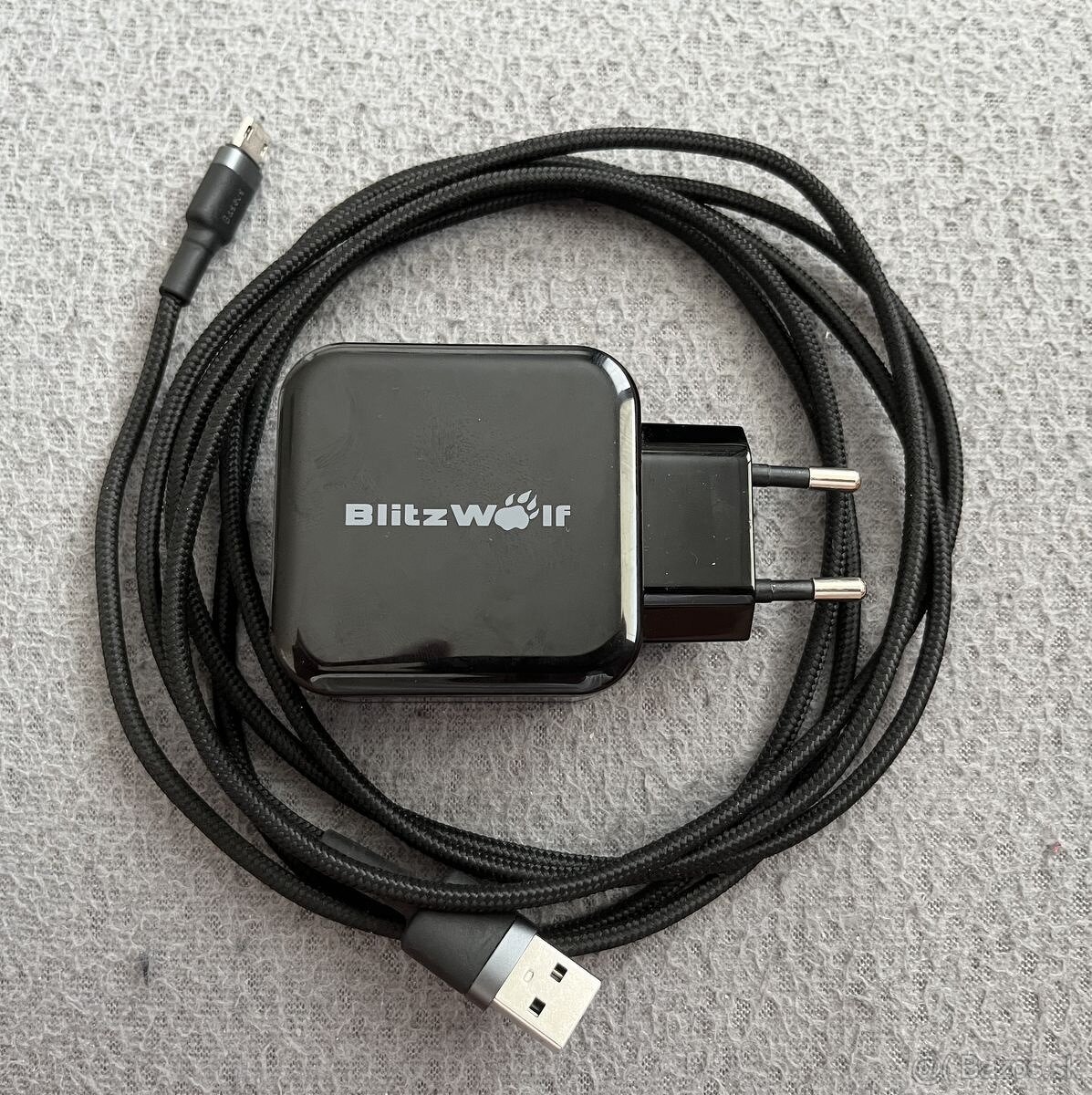Blitzwolf nabíjačka 24W + Beseus microUSB kábel 2m