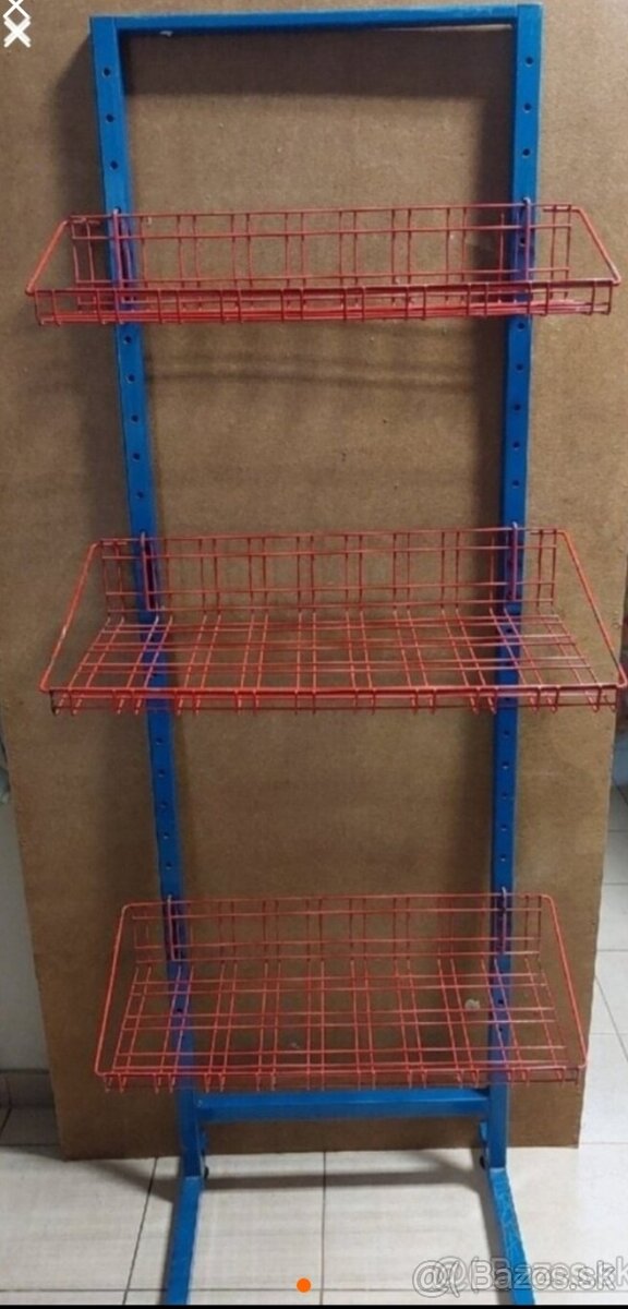 Regál kovový skladací