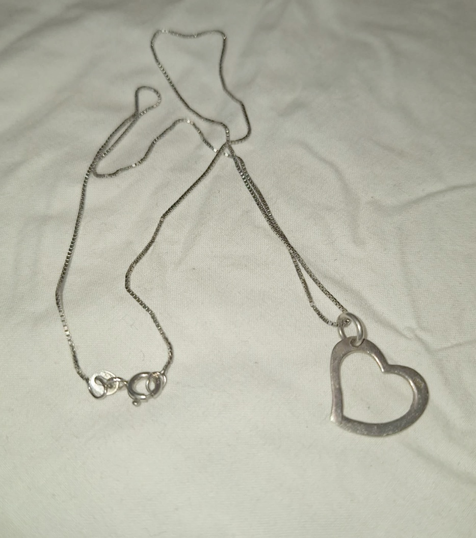 STRIEBORNÝ NÁHRDELNÍK