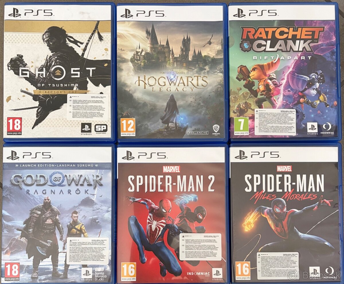Predám hry na PS4 a PS5