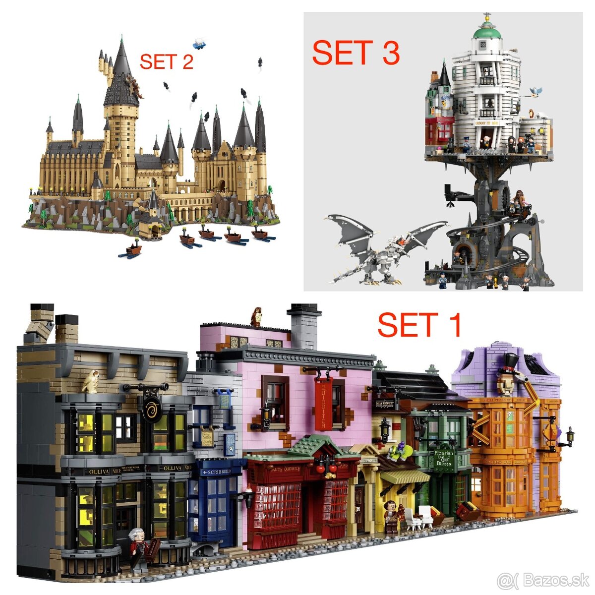 Harry Potter stavebnice 5 + figúrky - typ lego - nové