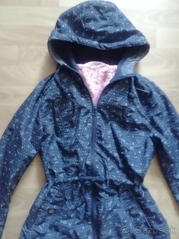 Nova tmavo modra bunda parka