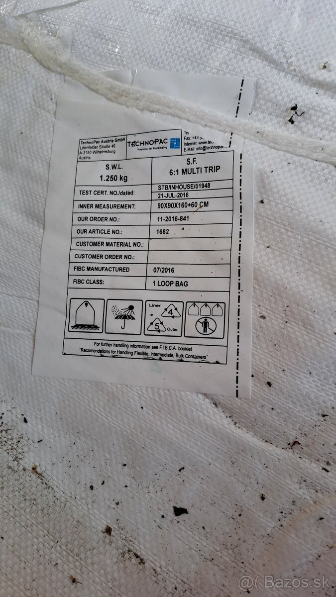 Predám big bag vrecia