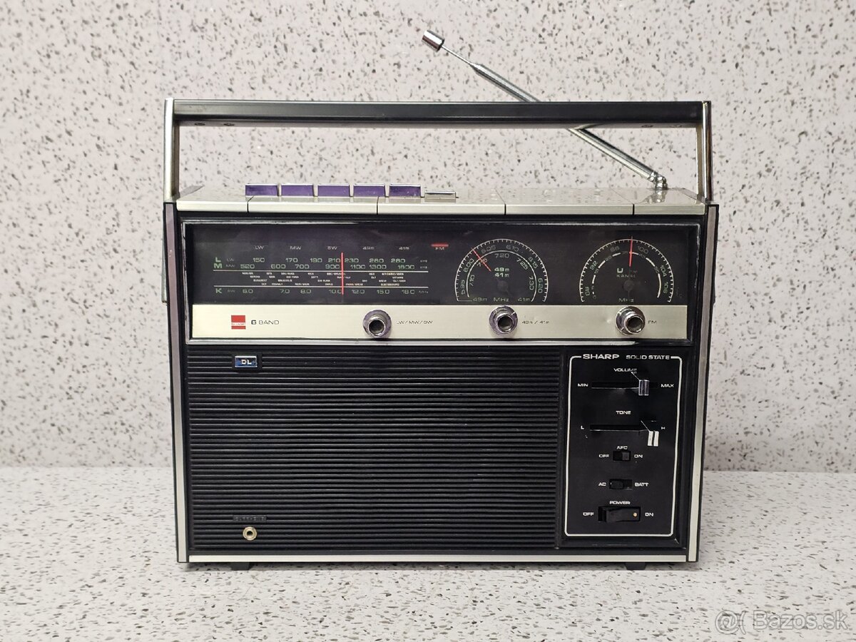 RARE VINTAGE RADIO 》SHARP FV-16 》6BAND JAPAN L M K 49m 41m U