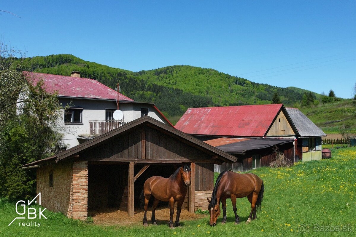 Na predaj RD s veľkým slnečným pozemkom- aj na chov koní