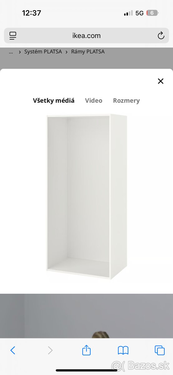 Rám ikea platsa nový