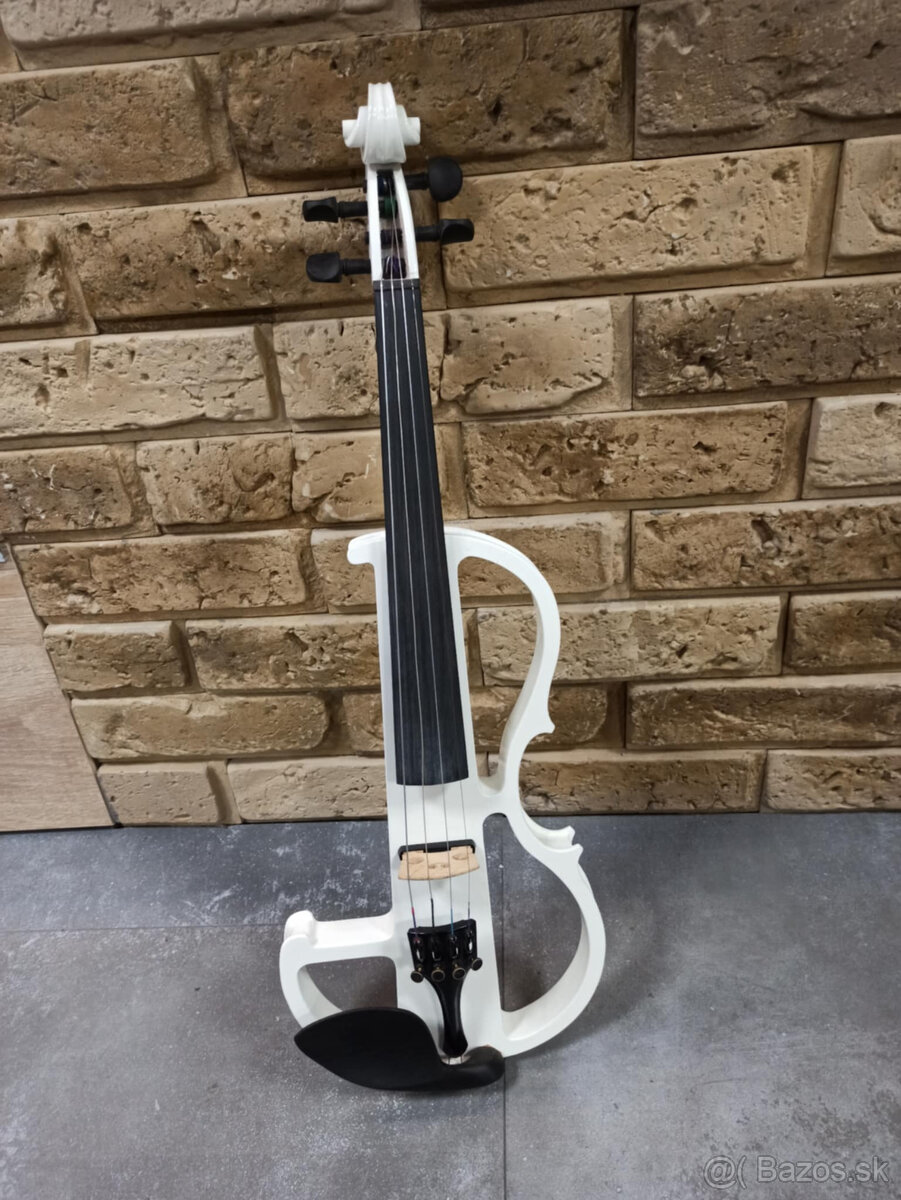 Elektrické husle biele