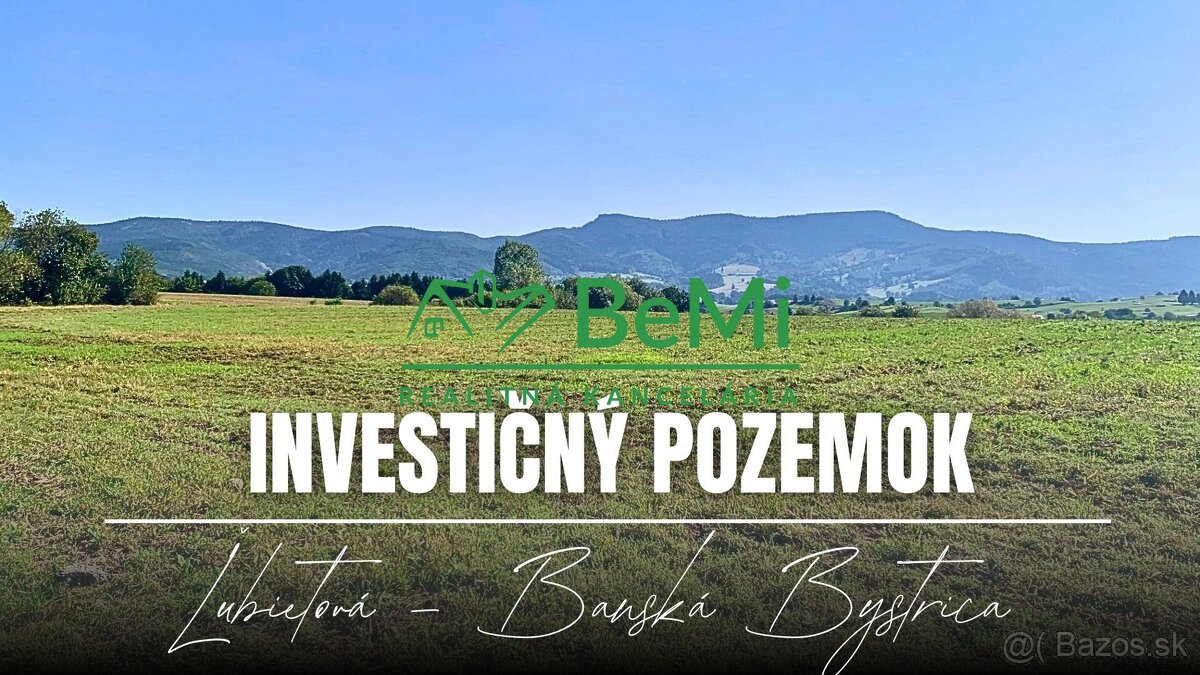 Pozemok 6783 m2, orná pôda, Ľubietová