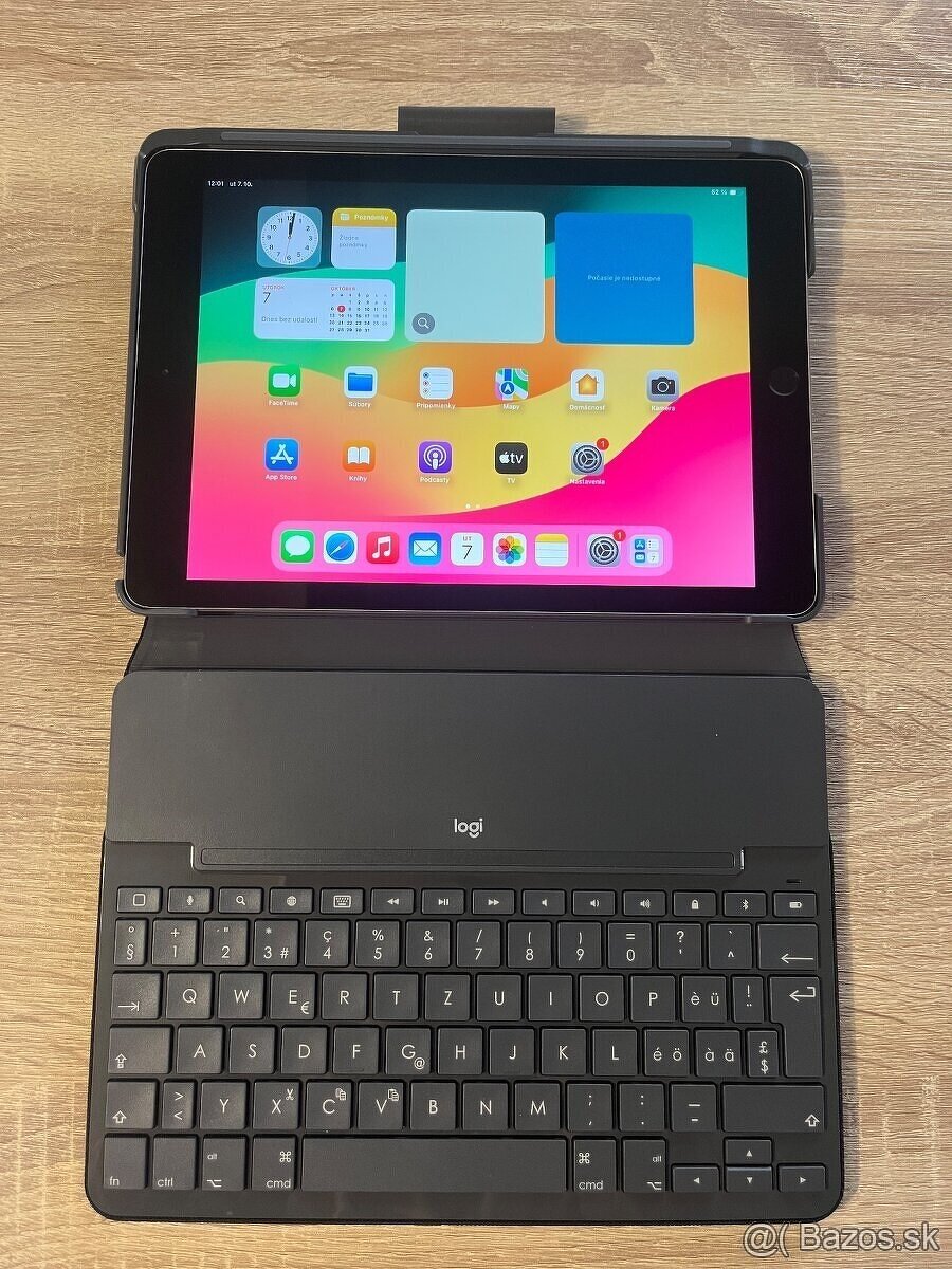 9,7” tablet iPad 6 generácie / 128GB TOP stav + klávesnica