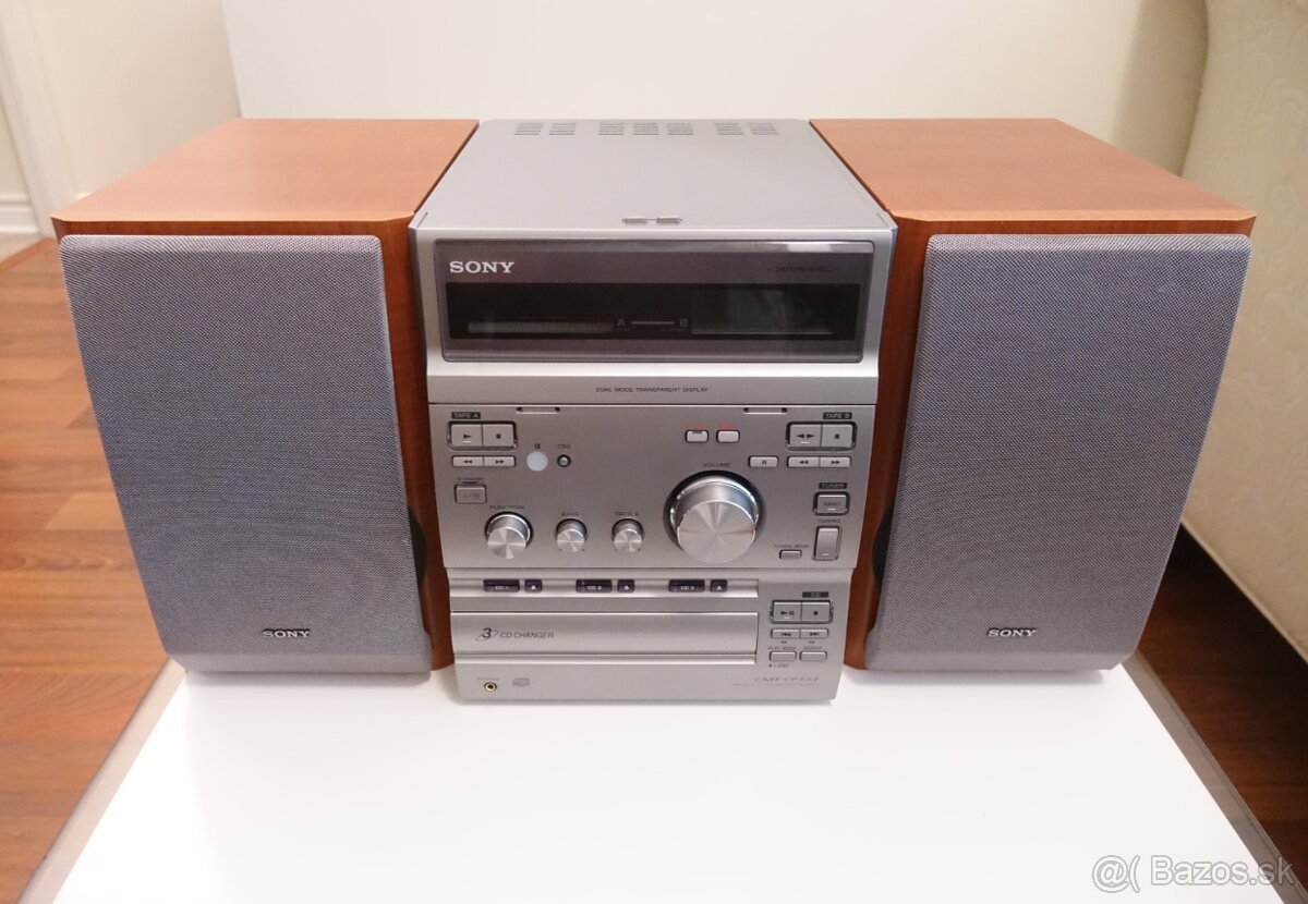 Hi‑Fi minisystém Sony CMT‑CP333 s originálnymi reproduktormi