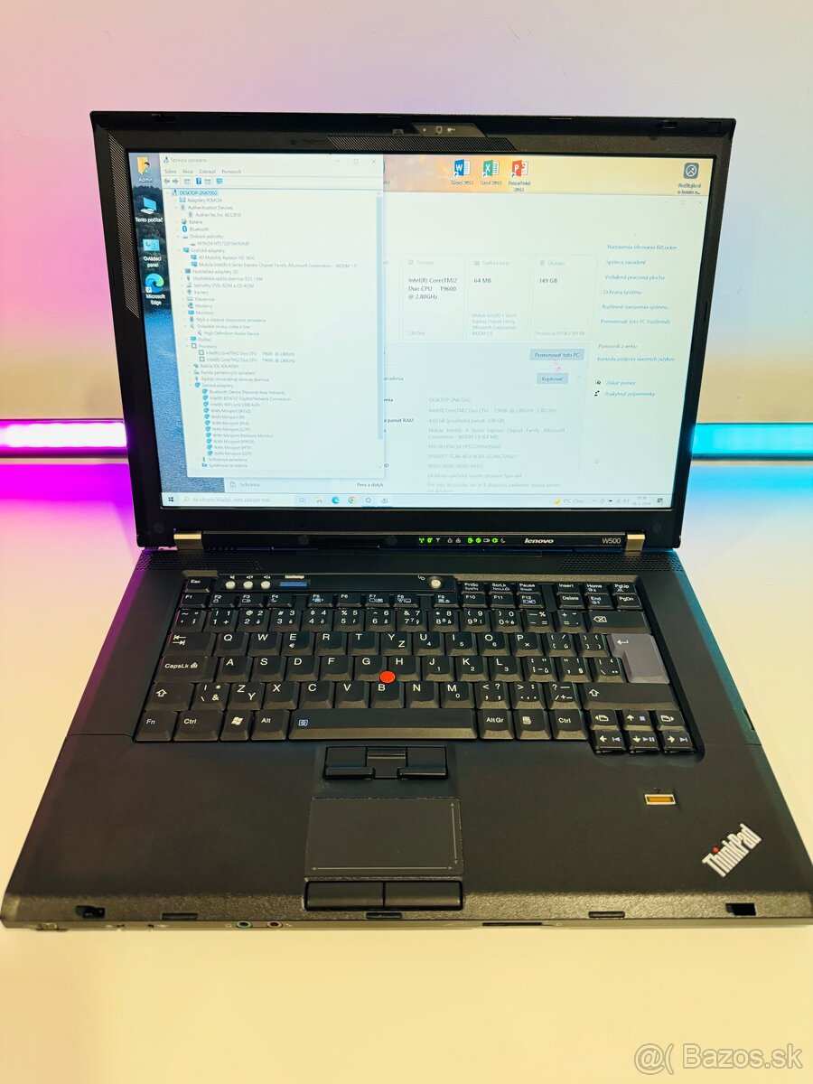 LENOVO ThinkPad W500, Windows 10 Home