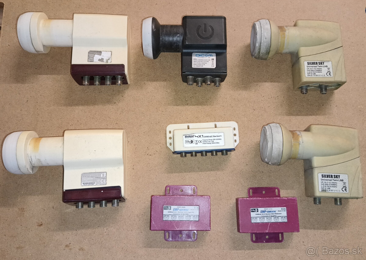 konvertory, diseq na satelit