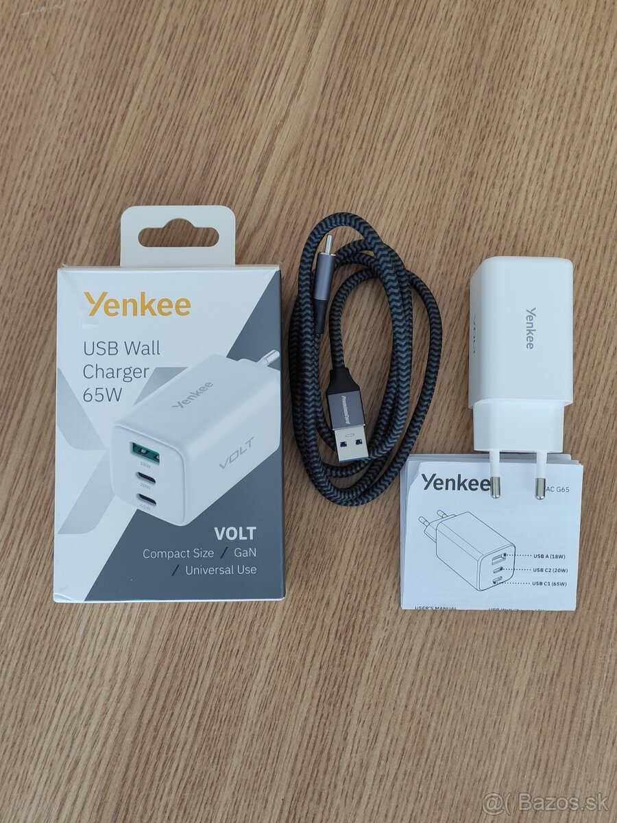Predám nabíjačku Yenkee 65W
