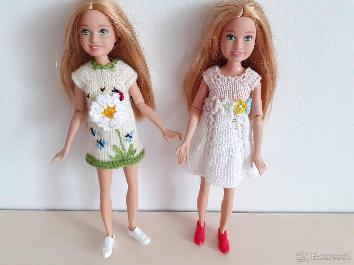 Oblečenie šaty pre bábika Barbie babiky Stefi čiapka