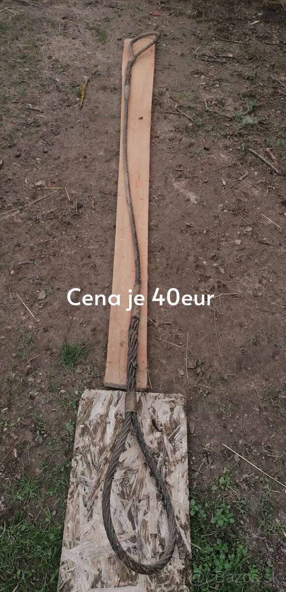 Predám lano oceľové oko - oko
