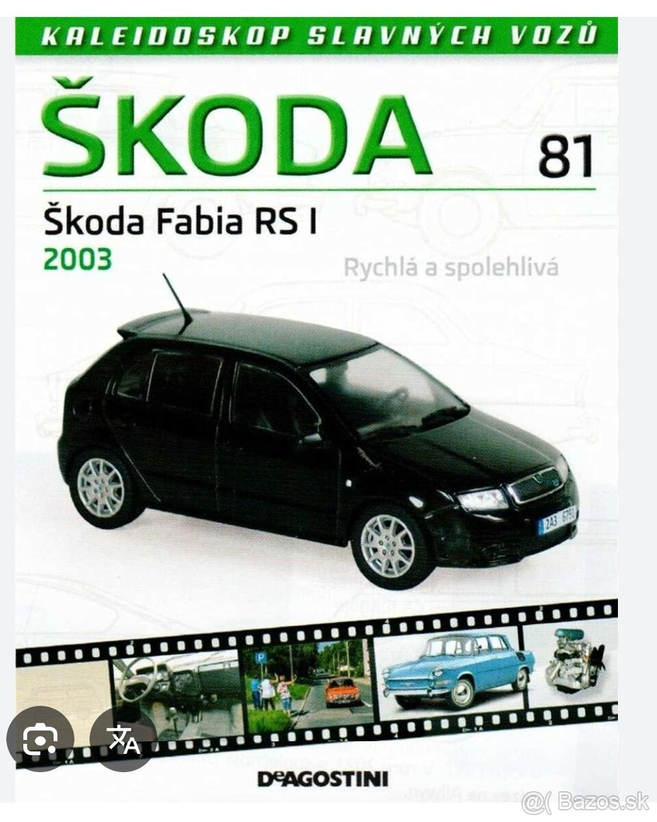 Kaleidoskop vozu Skoda c.81